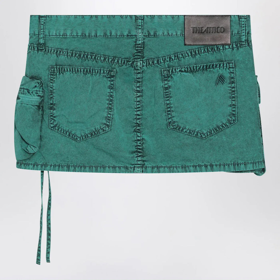 The Attico - Fay green cargo miniskirt Brand Skirts 40  IT