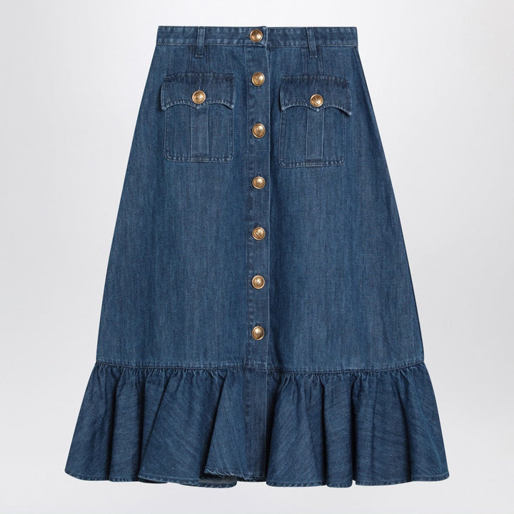 Skirts Valentino - Blue denim midi skirt Brand