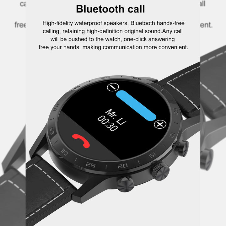 Italian Luxury Group Smart Watches Mesh Black Doctor ECG Smartwatch Stainless steel Elegant Classic Style Bluetooth Calls Brand