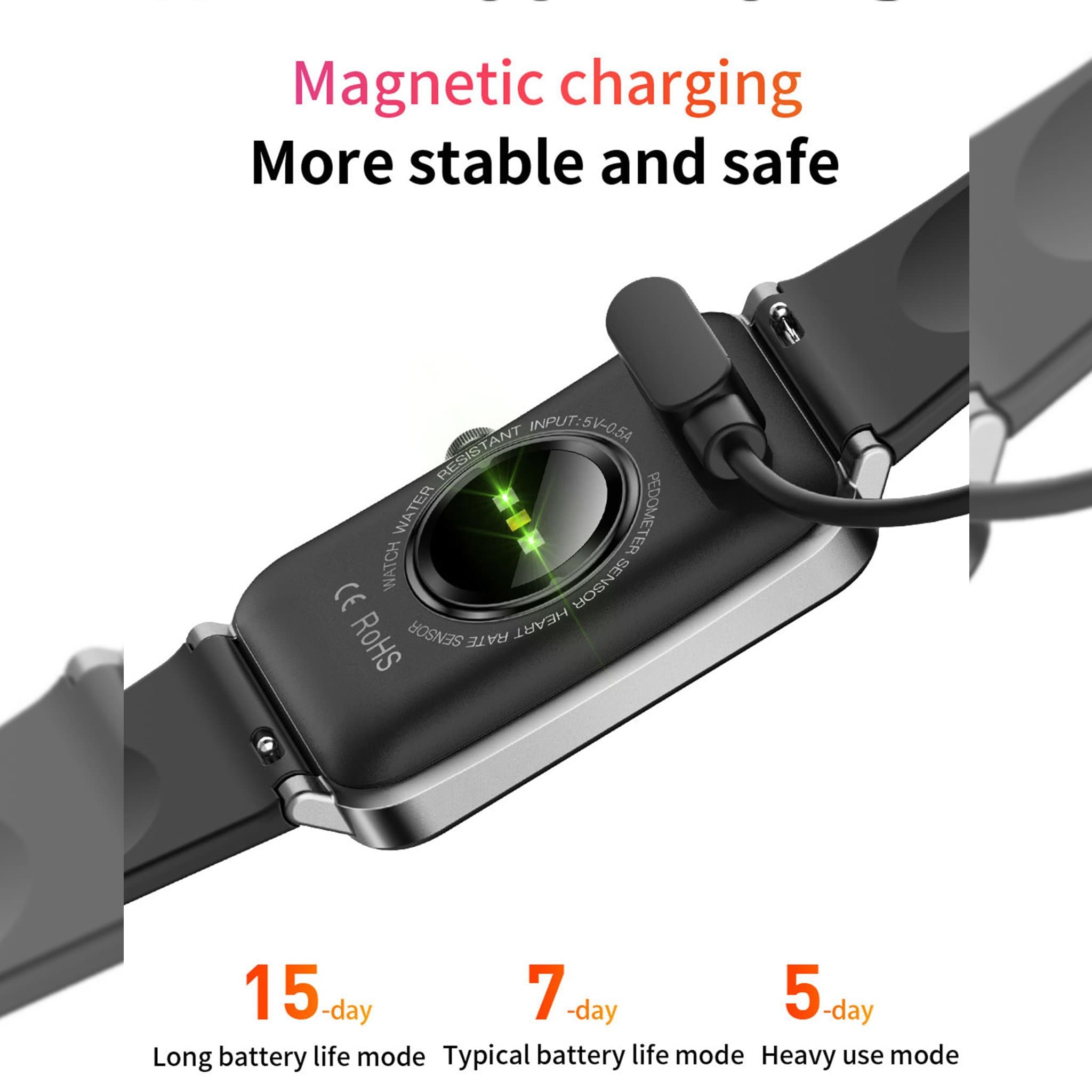 Elegant Business Smartwatch Health Monitoring Blood Pressure Blood