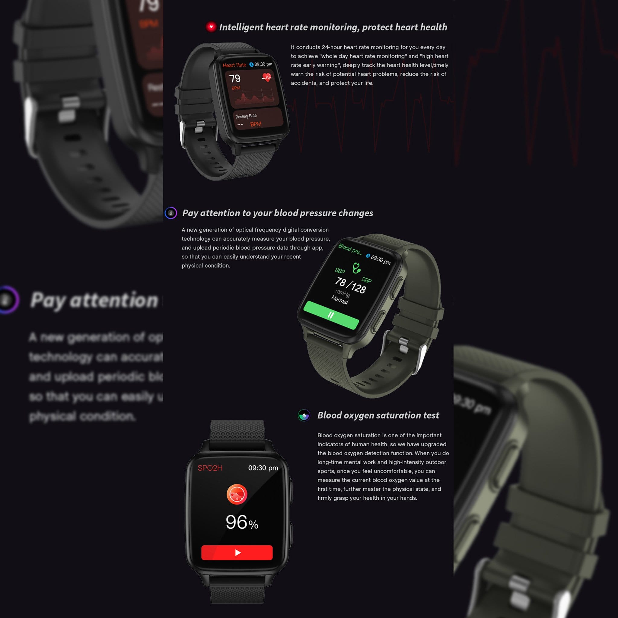 Smartwatch that sales measures oxygen