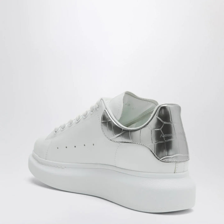 Alexander McQueen - Oversize Sneakers white/silver croc Brand Sneakers
