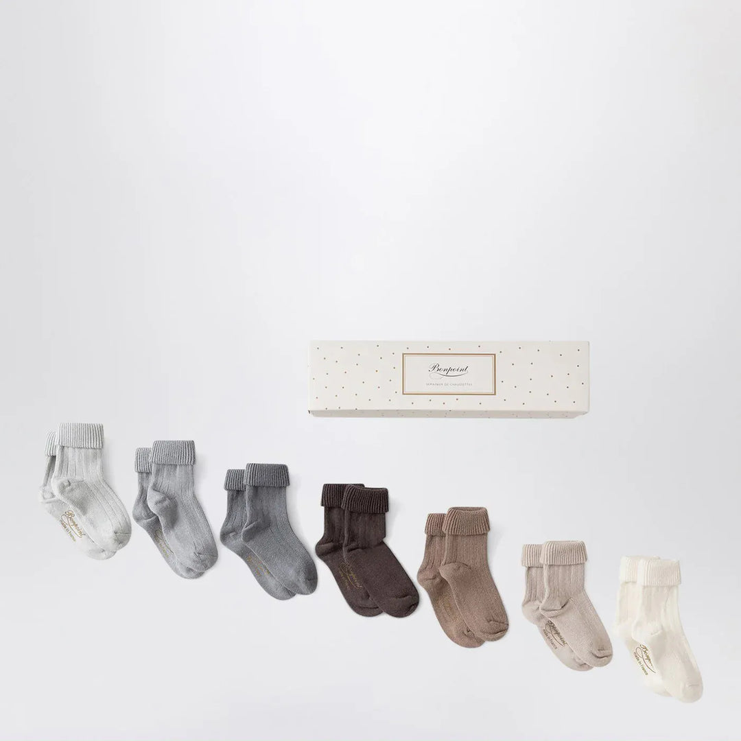 Bonpoint - Sock set Day of the Week Blue North Brand Socks T1