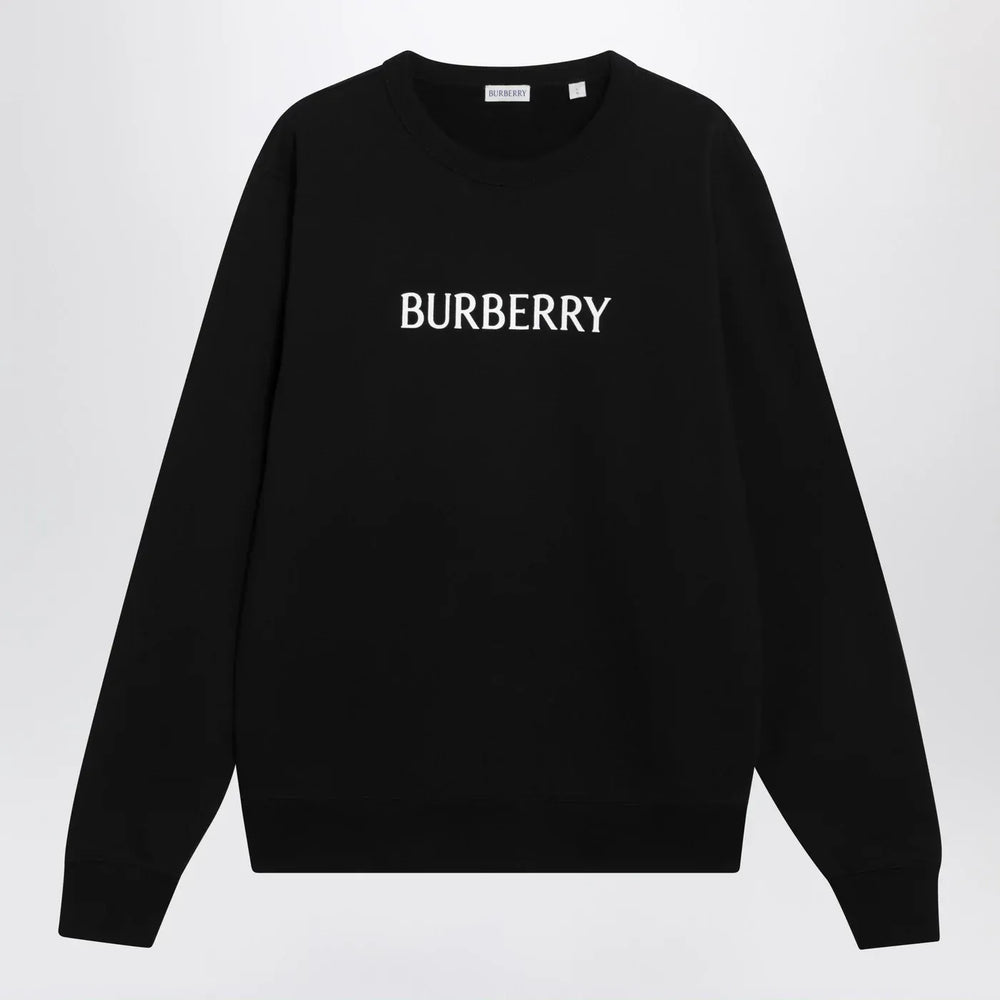 Burberry - Black slim cotton terry-effect sweatshirt Brand Sweatershirt S