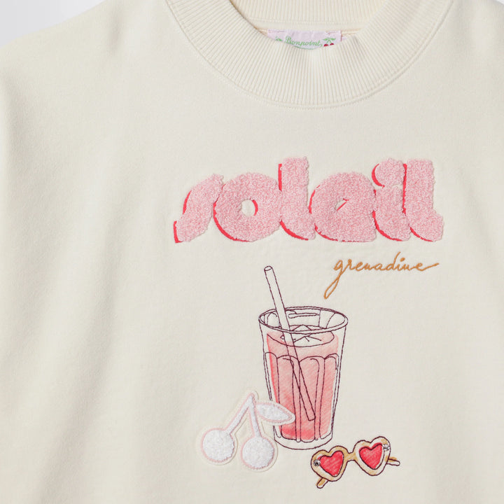 Bonpoint - Écru cotton sweatshirt Brand Sweatshirt