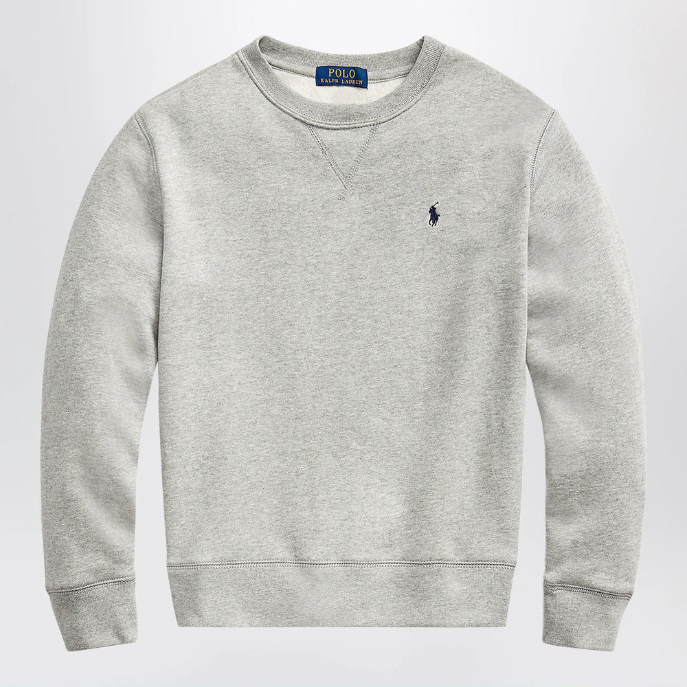Polo Ralph Lauren - Grey cotton-blend sweatshirt Brand Sweatshirt