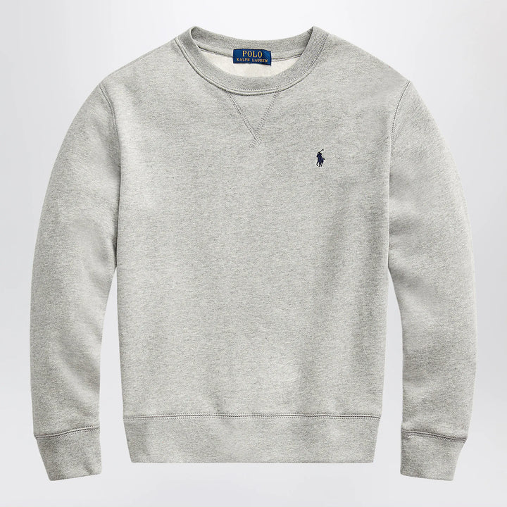 Polo Ralph Lauren - Grey cotton-blend sweatshirt Brand Sweatshirt