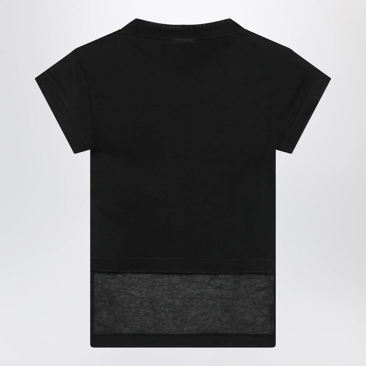 Balenciaga - Messy Spray T-shirt with cut-out back in cotton black Brand T-Shirt