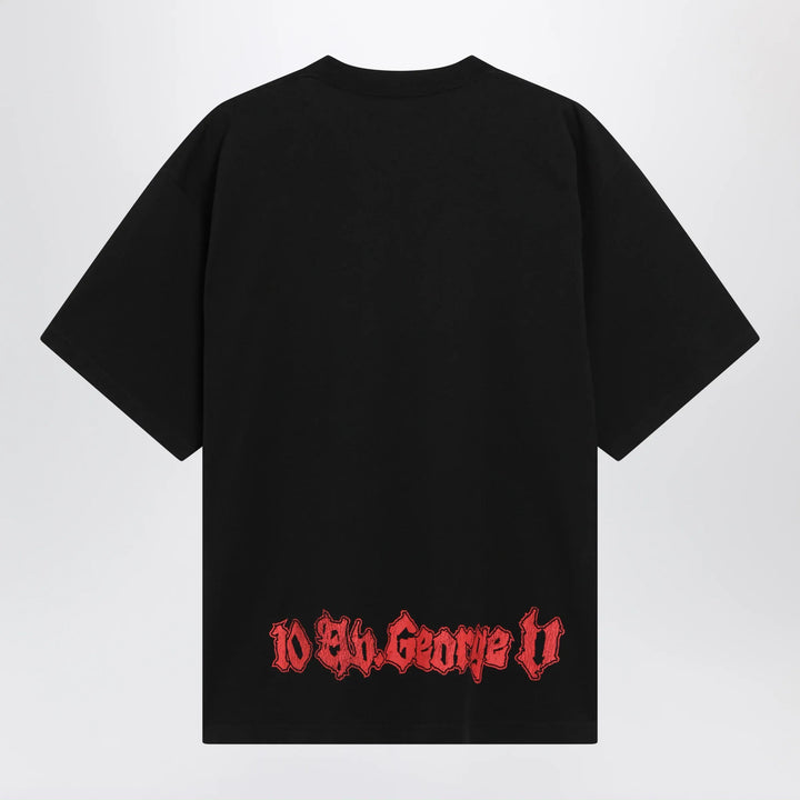 Balenciaga - Salon de Couture cotton jersey T-shirt in black Brand T-Shirt