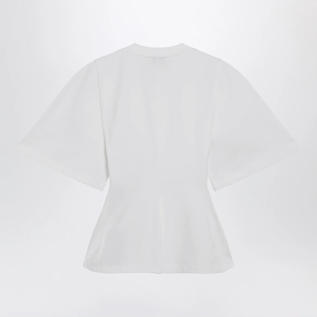 Balenciaga - Shaped T-shirt in heavy cotton jersey in white Brand T-Shirt