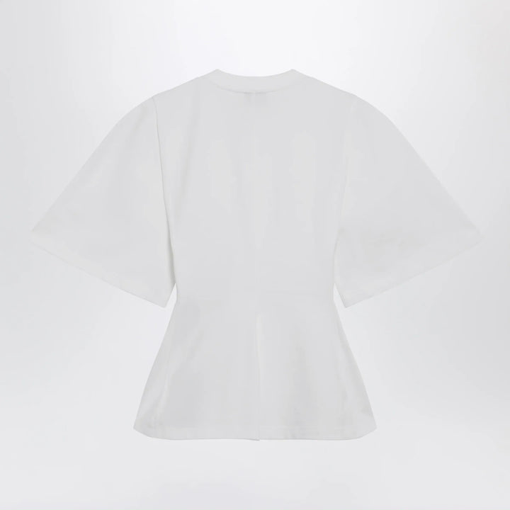 Balenciaga - Shaped T-shirt in heavy cotton jersey in white Brand T-Shirt
