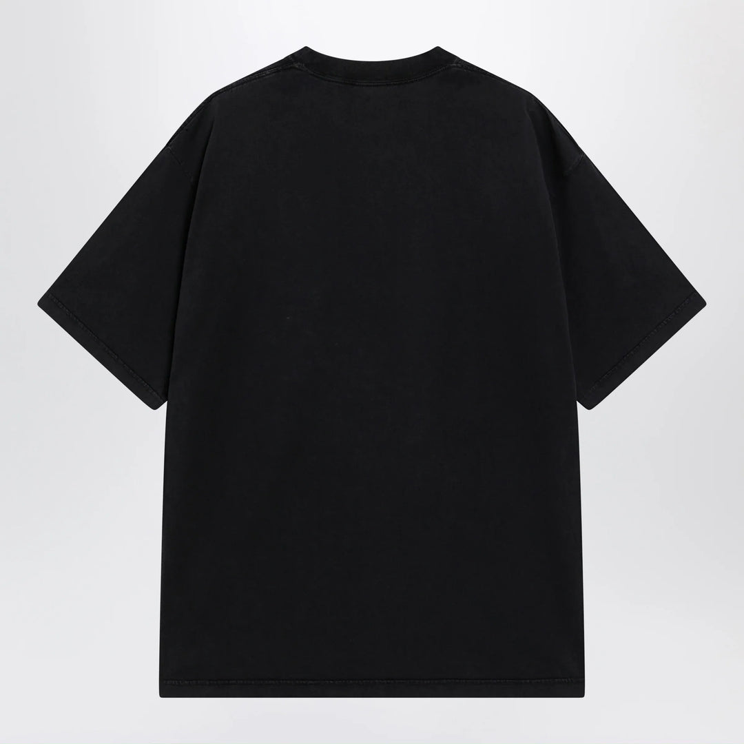 Balenciaga - The Address men’s regular-fit T-shirt in faded black cotton Brand T-Shirt