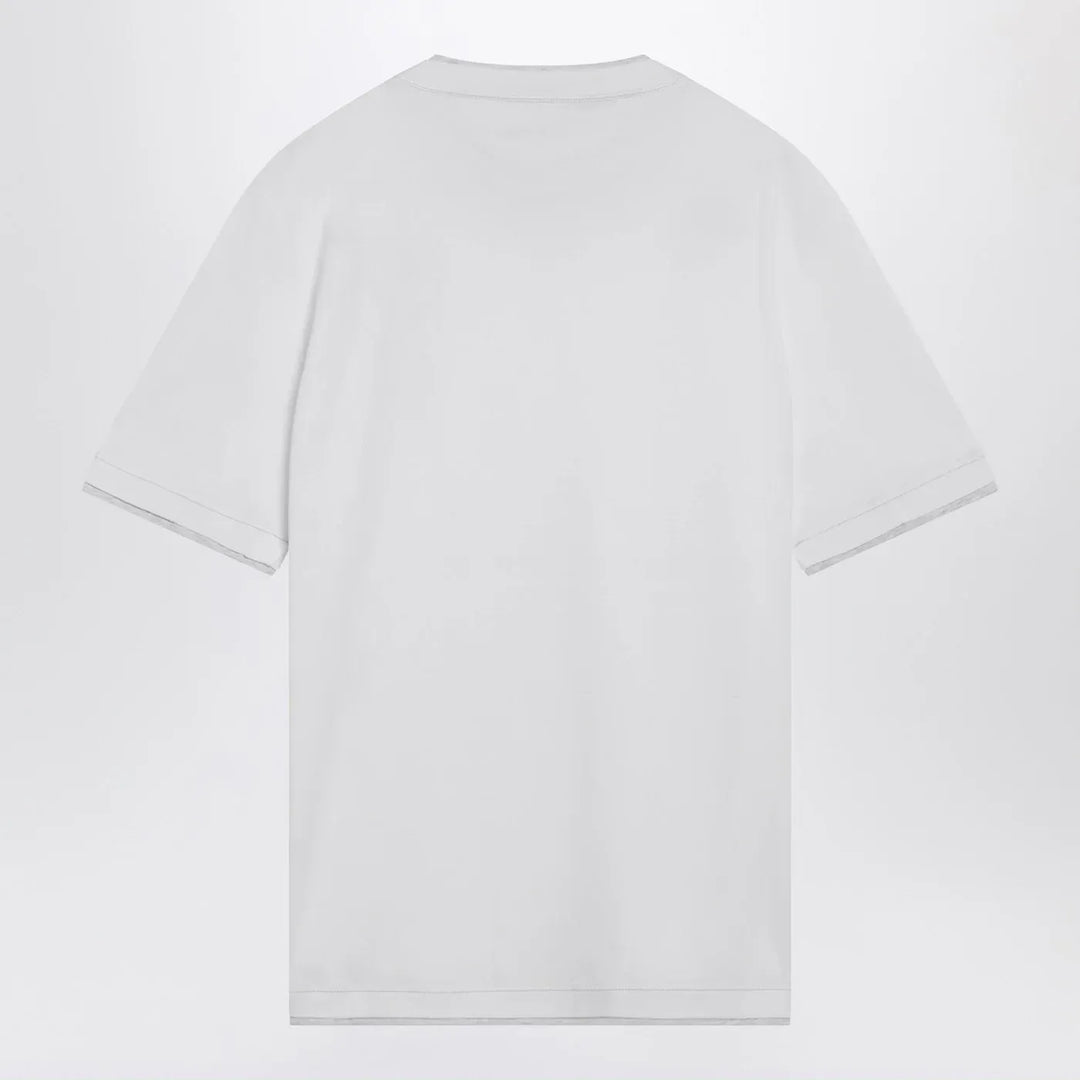 Brunello Cucinelli - White T-shirt with faux layering effect Brand T-Shirt XXL