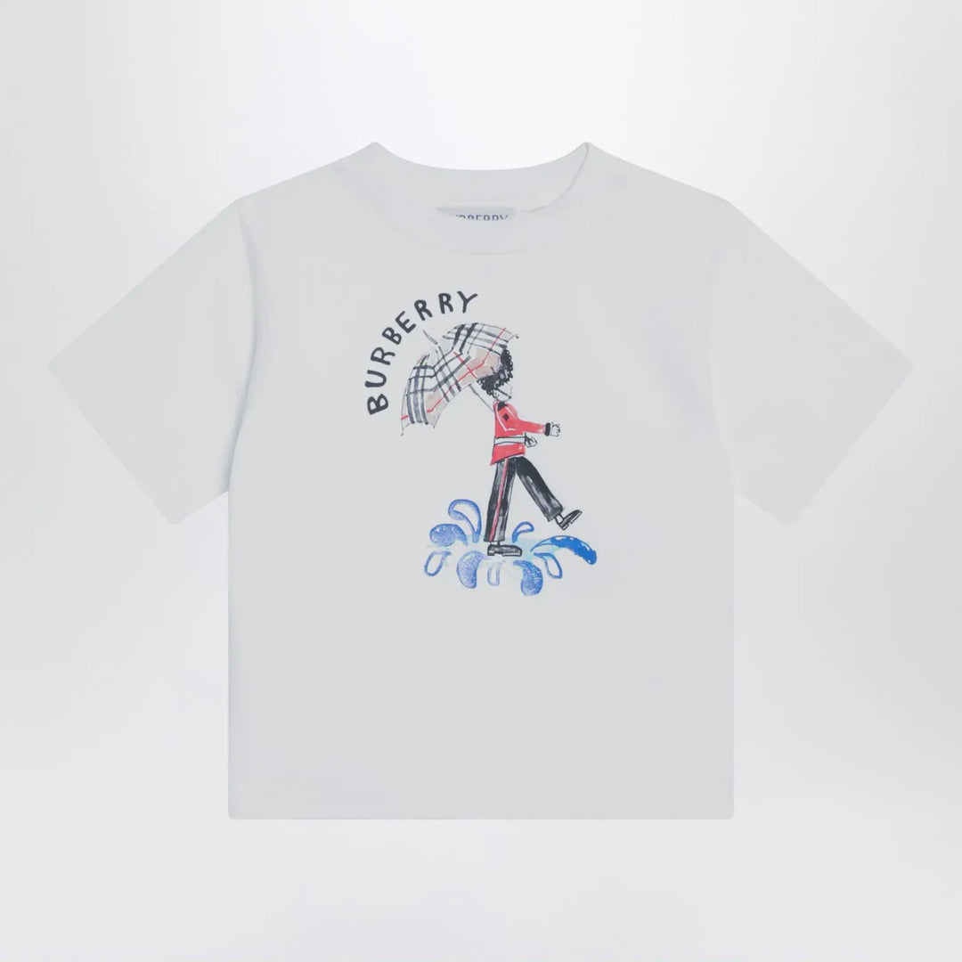 Burberry - White T-shirt with logo print Brand T-shirt 12