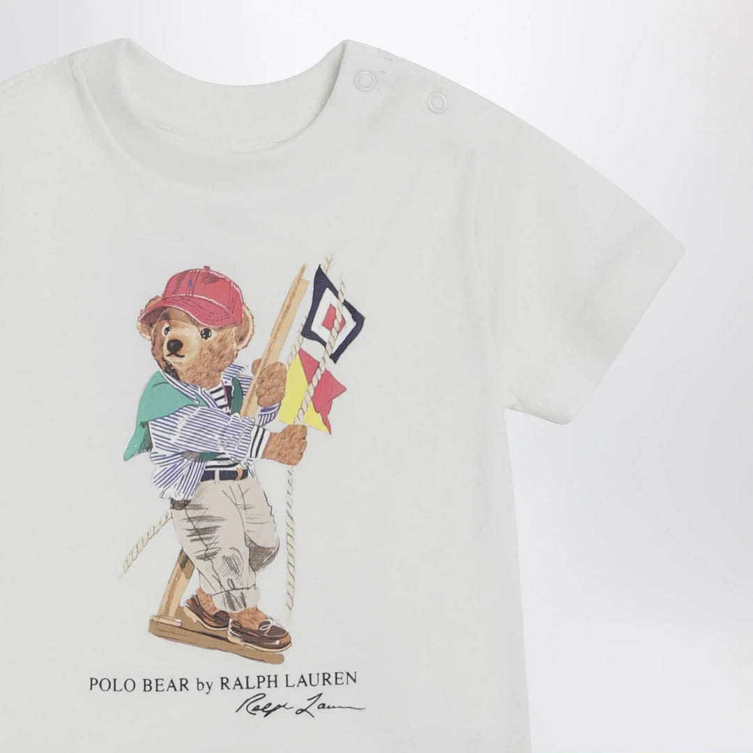 Polo Ralph Lauren - White Polo Bear cotton T-shirt Brand T-Shirt 3M