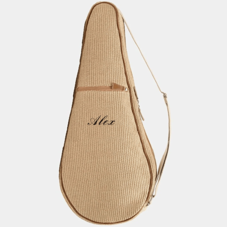 My Style Bags Personalised Glamour Straw Tennis Bag Brand Tennis Bag
