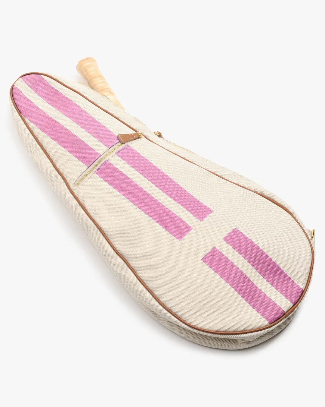 My Style Bags Personalised Glamour Tennis Bag - 08nt Stripes Pink Brand Tennis Bag