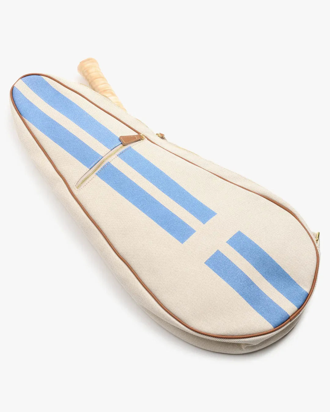 My Style Bags Personalised Glamour Tennis Bag - 12nt Stripes Light Blue Brand Tennis Bag