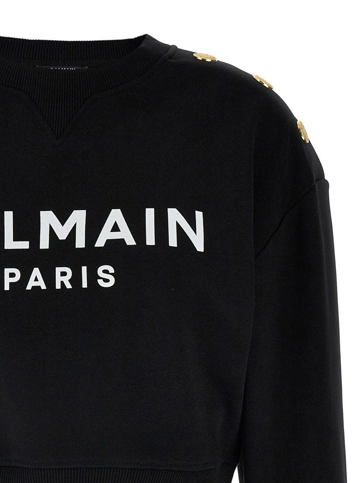 Balmain Topwear Balmain Sweaters Black Balmain Sweaters Black Brand
