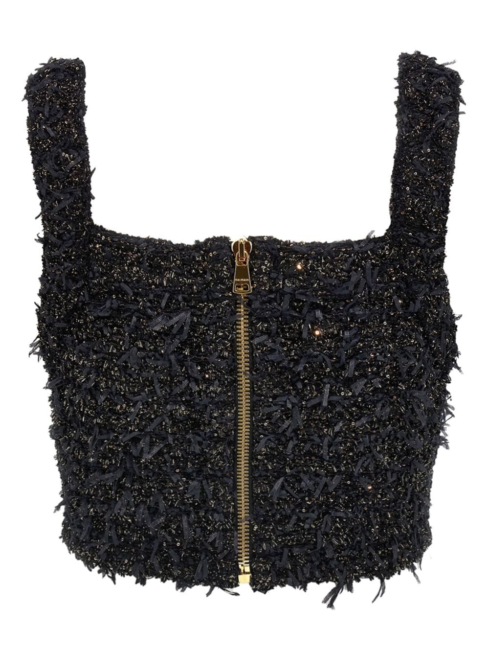 Balmain Topwear Balmain Top Black Balmain Top Black Brand