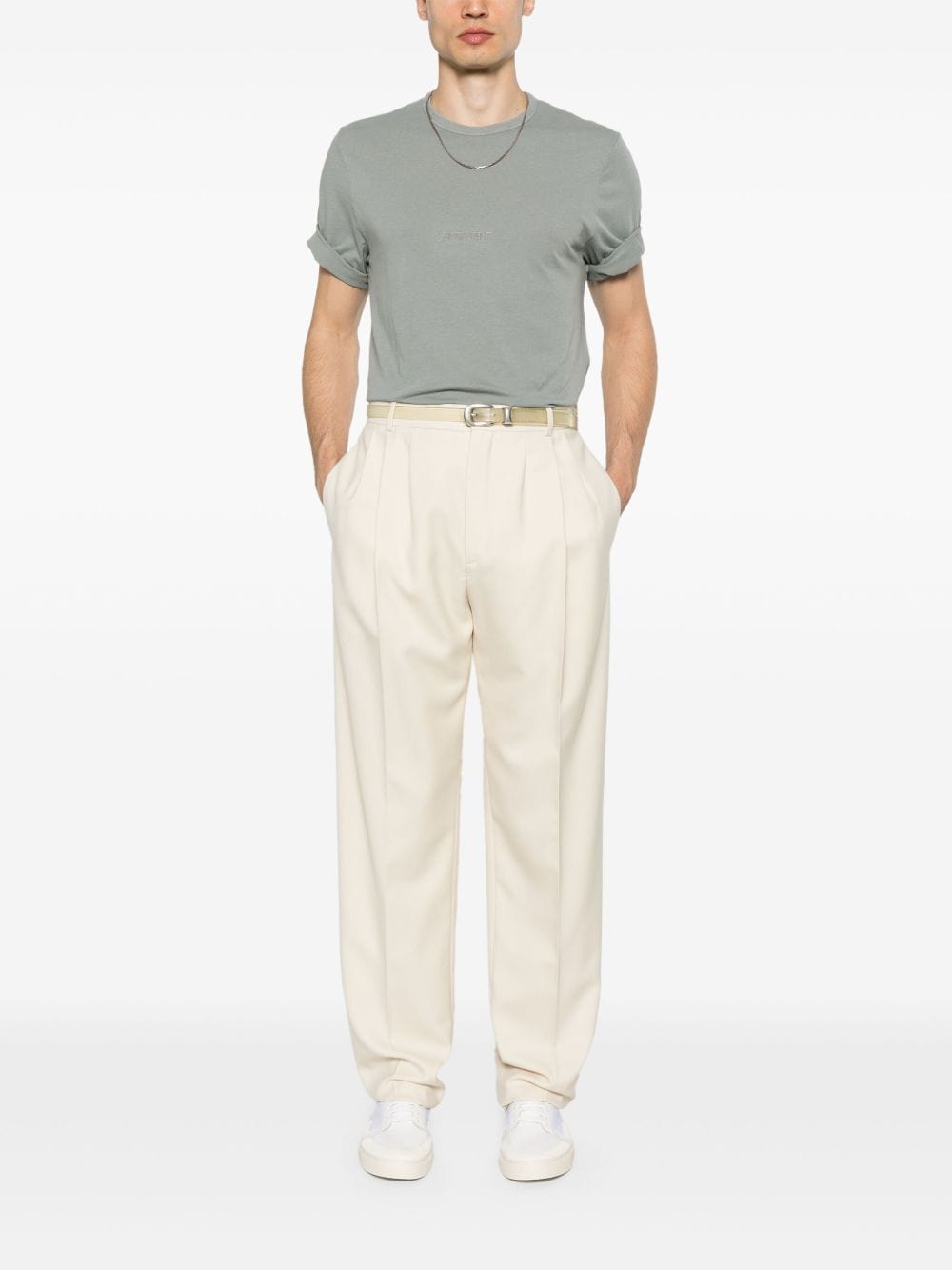 Saint Laurent Topwear Saint Laurent  T-shirts and Polos Grey Saint Laurent  T-shirts and Polos Grey Brand