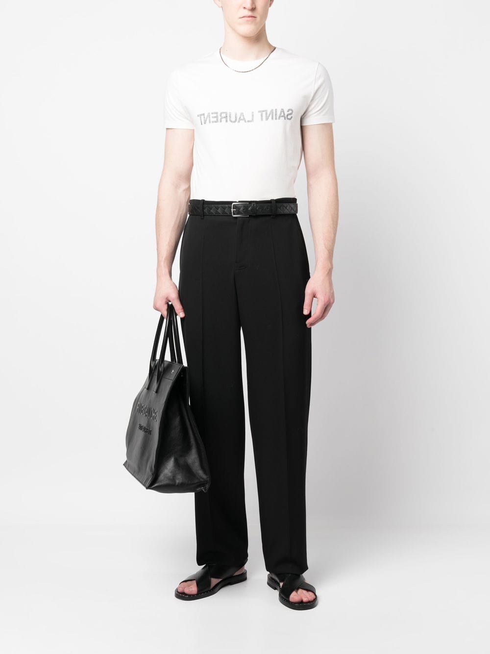 Saint Laurent Topwear Saint Laurent  T-shirts and Polos White Saint Laurent  T-shirts and Polos White Brand