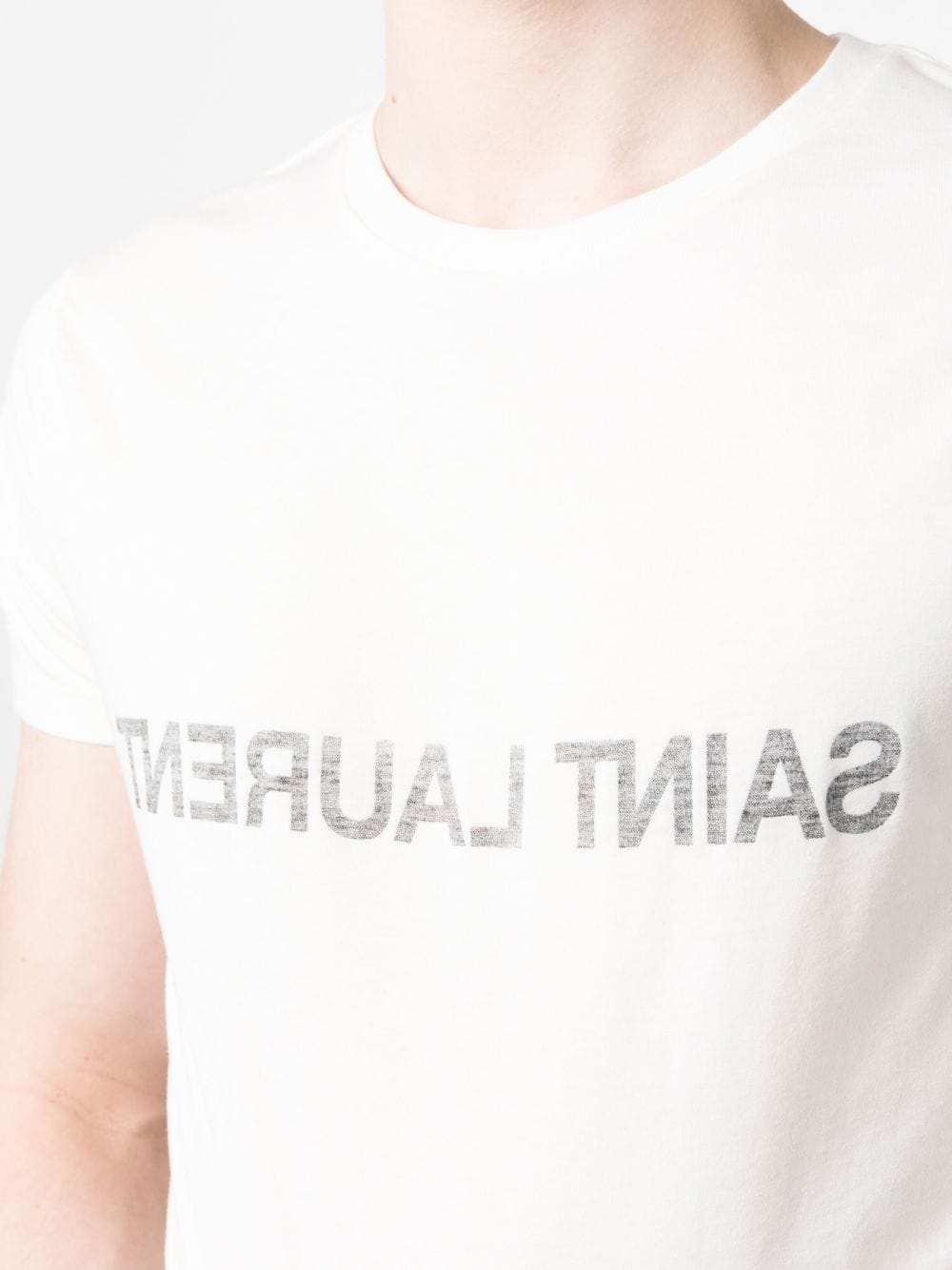 Saint Laurent Topwear Saint Laurent  T-shirts and Polos White Saint Laurent  T-shirts and Polos White Brand
