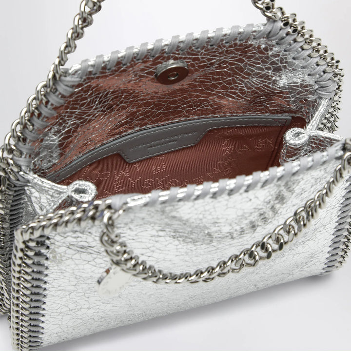 Stella McCartney - Falabella micro tote bag in silver Brand Tote Bag U