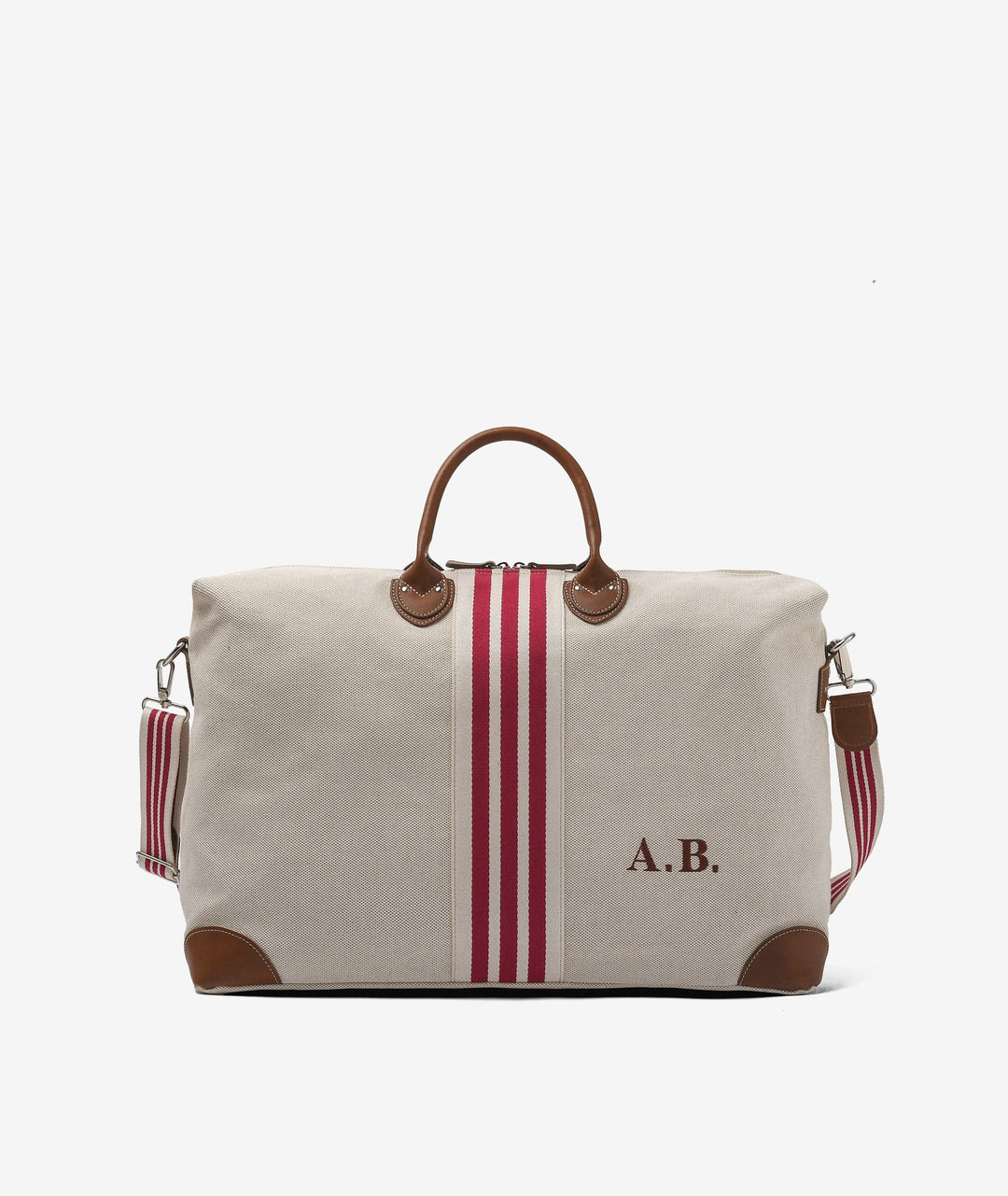 My Style Bags Travel Bags My Style Bags Boston Syracuse Duffel Travel Bag - Red Stripes My Style Bags Boston Syracuse Duffel Travel Bag - Red Stripes Brand