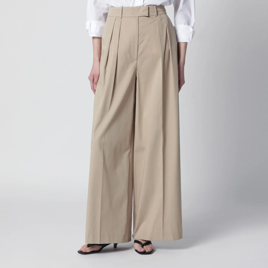 ANINE BING - Beige Lou trousers with pleats Brand Trousers 8 US