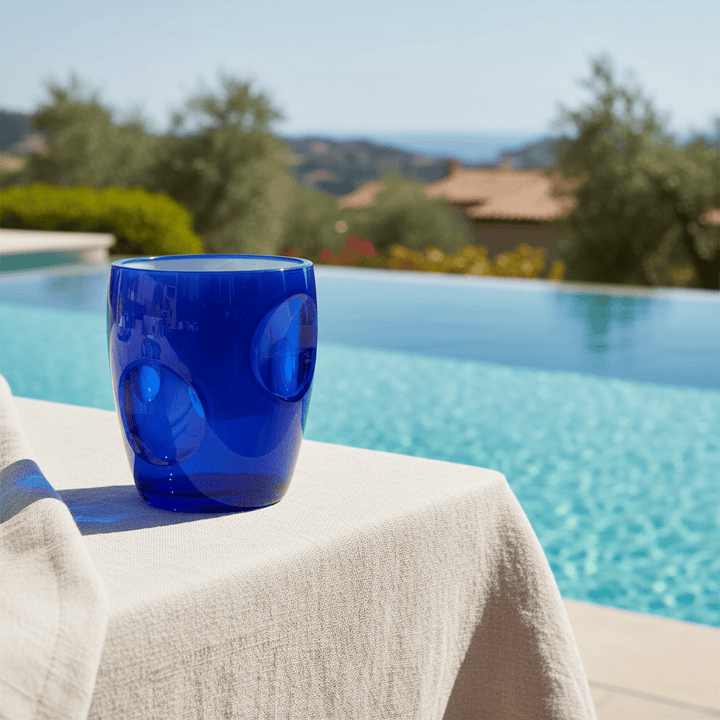 Mario Luca Giusti Fisheye Set of 2 Tumblers Blue Brand Tumblers