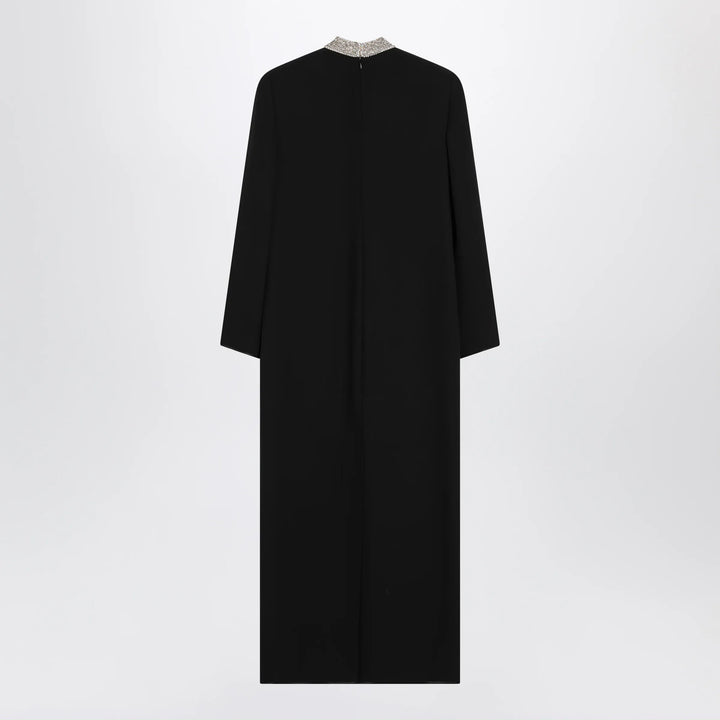 Valentino - Black silk Cady Couture dress Brand 42  IT