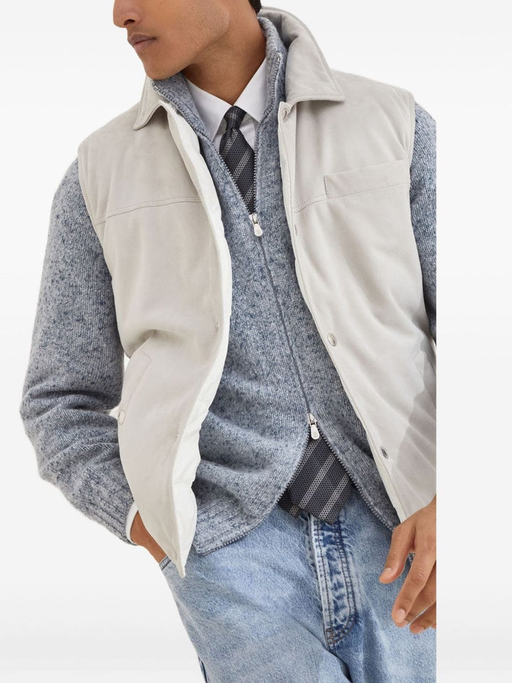 Brunello Cucinelli Vests Brunello Cucinelli Jackets White Brunello Cucinelli Jackets White Brand