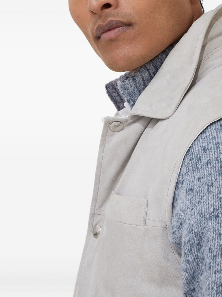 Brunello Cucinelli Vests Brunello Cucinelli Jackets White Brunello Cucinelli Jackets White Brand