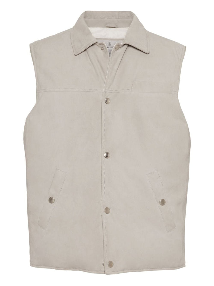 Brunello Cucinelli Vests Brunello Cucinelli Jackets White Brunello Cucinelli Jackets White Brand