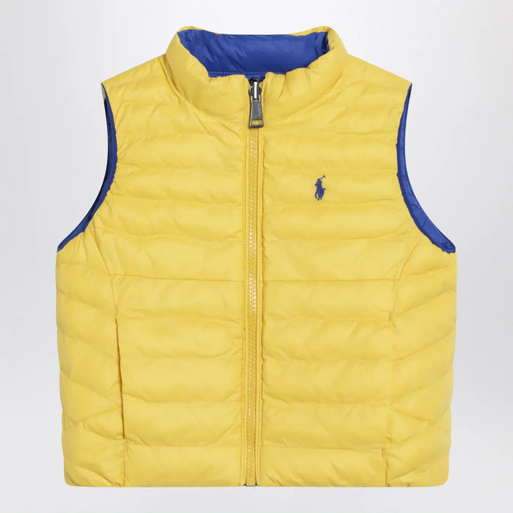 Polo Ralph Lauren - Reversible padded vest in sapphire blue/yellow Brand Vests