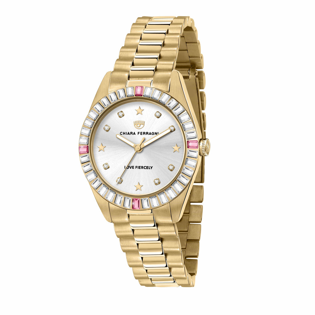 Chiara Ferragni Everyday Rose Baguette Watch italianluxurygroup
