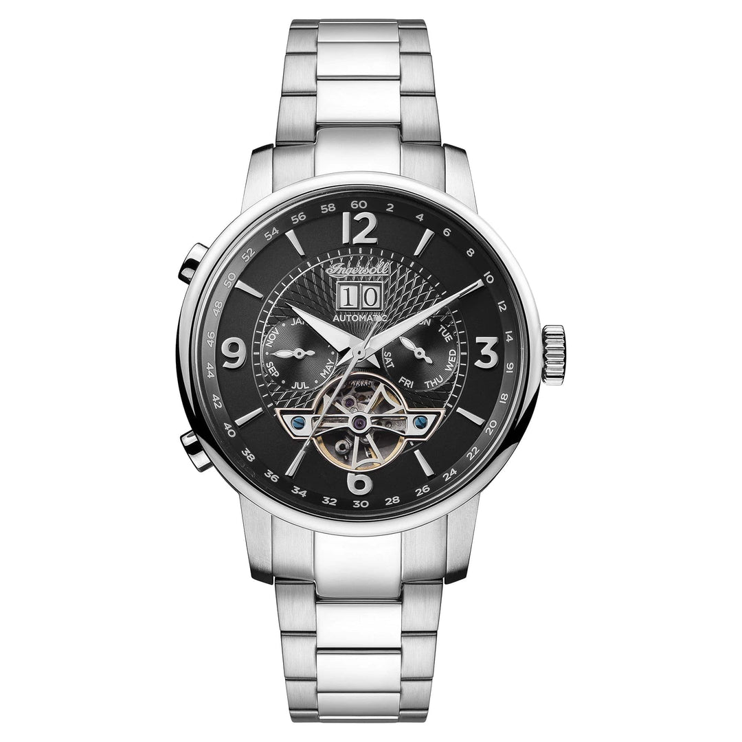 Ingersoll Watch Ingersoll Grafton Automatic Silver Bracelet Watch Brand