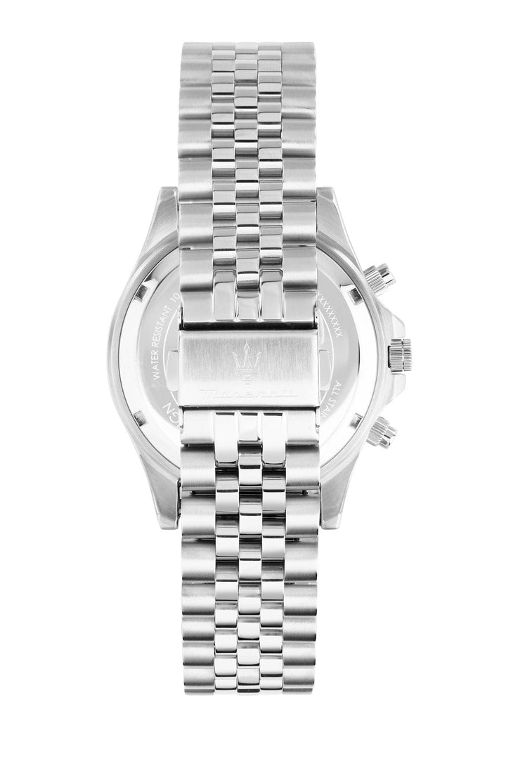 Watch Maserati Sfida Sport 44mm Chrono Blue Dial Stainless Steel Strap Watch Brand