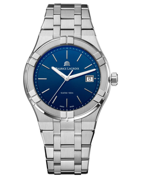 Maurice Lacroix クォーツ腕時計 青 MAURICE LACROIX AIKON #tide BLUE – Chrono Theory – クロノ