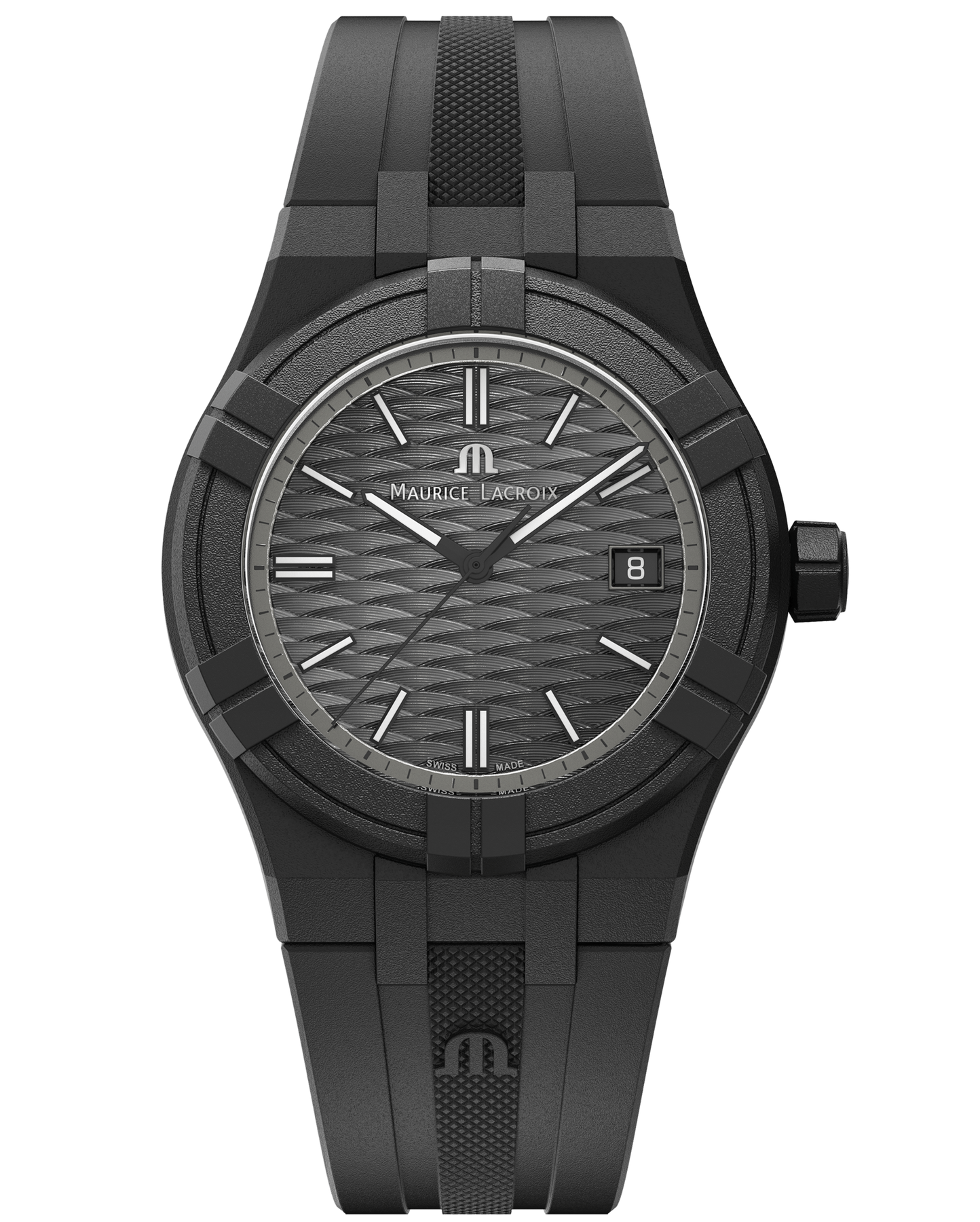 Maurice Lacroix Swiss Made Tide Date 40mm Black Watch Free