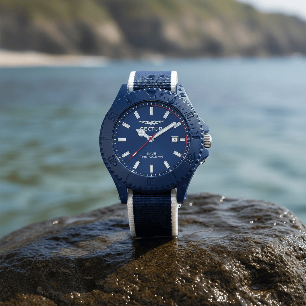 Sector Save The Ocean Blue Nato Watch Brand Watch