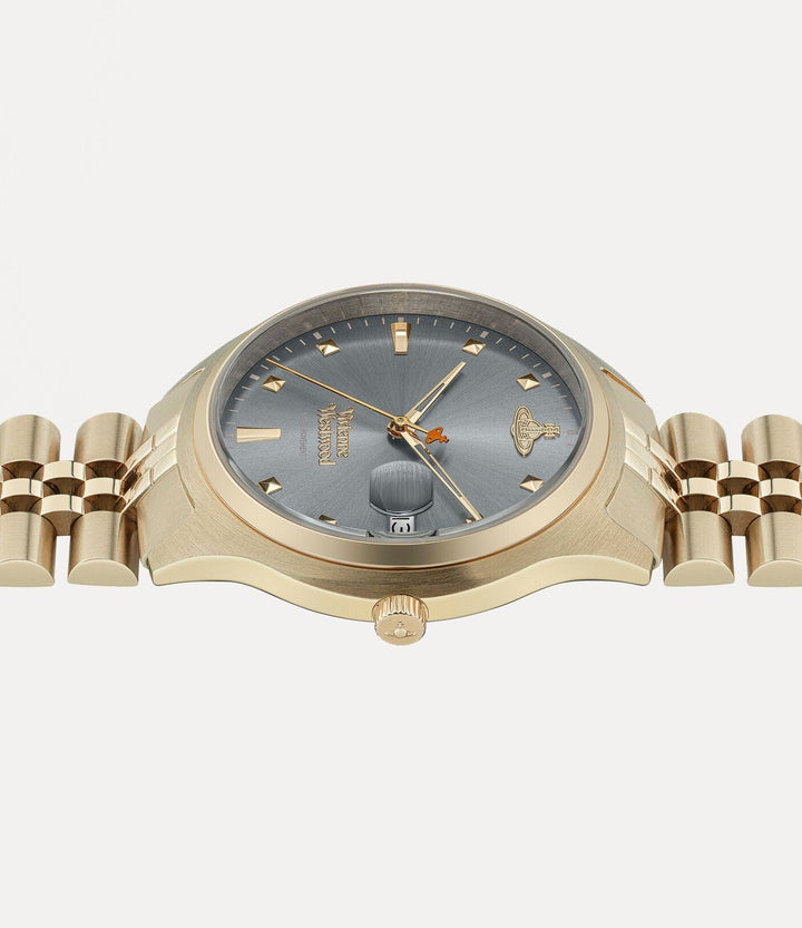 Vivienne Westwood Watch Vivienne Westwood Camberwell Watch Grey Gold Stainless Steel Women's Designer I Vivienne Westwood I Camberwell Grey Gold Stainless Steel Brand