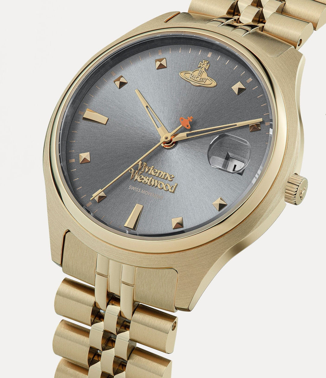 Vivienne Westwood Watch Vivienne Westwood Camberwell Watch Grey Gold Stainless Steel Women's Designer I Vivienne Westwood I Camberwell Grey Gold Stainless Steel Brand