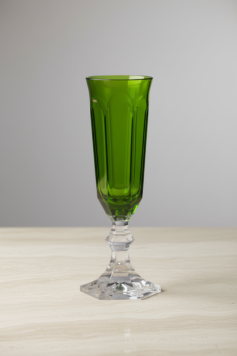 Champagne Flute Green – Travertine
