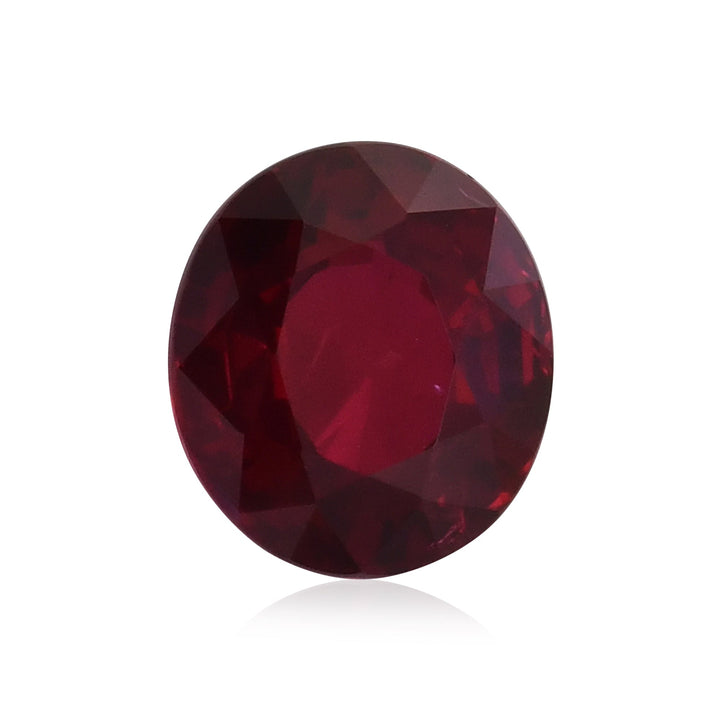 4.04 Carat Red MOZAMBIQUE Oval Ruby GRS