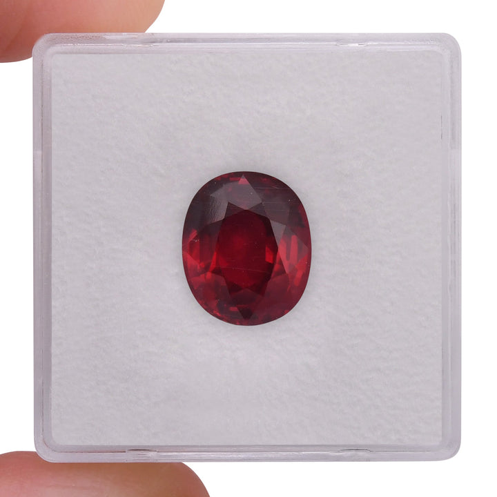 4.52 Carat Red MOZAMBIQUE Oval Ruby GRS