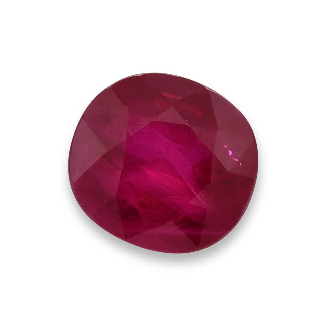 3.00 Carat Red BURMESE Cushion Ruby GRS