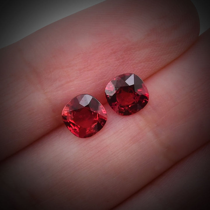 2.35 Carat Red MOZAMBICAN Cushion Ruby CD