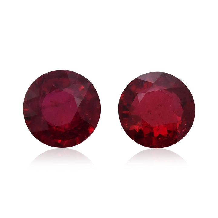 2.73 Carat Red  Round Ruby